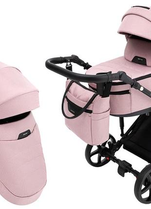 Коляска 2 в 1 adamex zico tip tk-24 розовый
