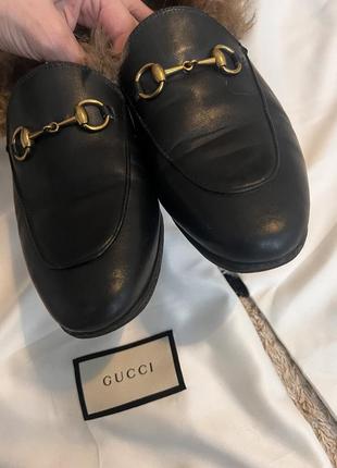 Меховые лоферы gucci оригинал7 фото