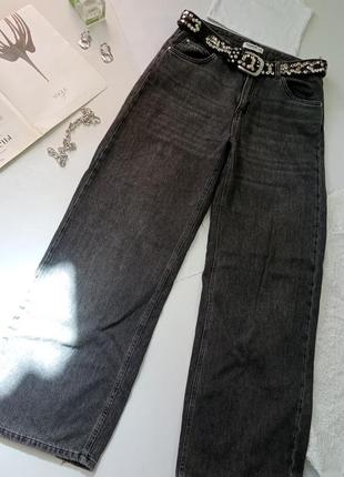 Широкие женские джинсы baggy y2k pull&bear 🧷10 фото