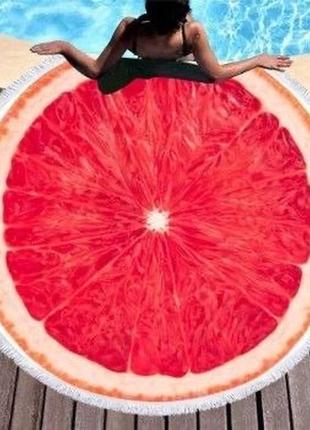 Пляжное полотенце покрывало круглое