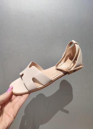 Босоножки низкий ход, сандалии на низком ходу 💐 в стиле эрме