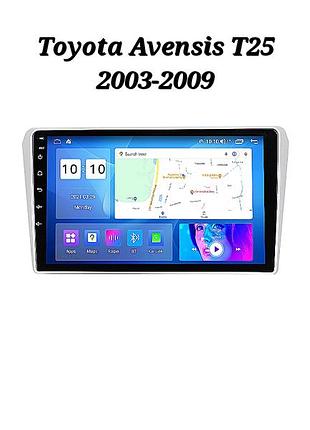 Магнітола android toyota avensis t25 2003-2009, 2/32, 4 ядра + рамка!