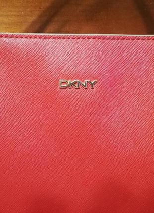 Классическая кожаная сумка шоппер dkny2 фото