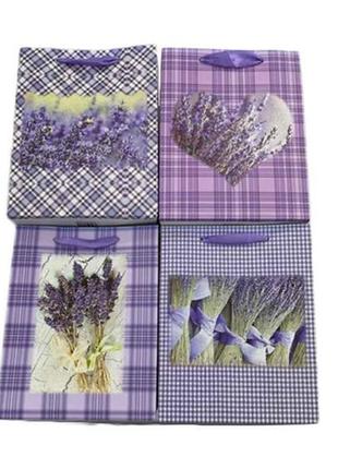 Пакет подарунковий s lavender 23*18*10см r91475-s тм stenson1 фото