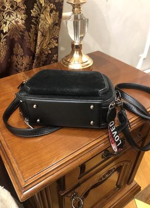 Сумочка, сумка черная женская karlos marconi2 фото