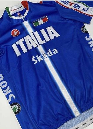 Мужская велофутболка castelli italia team