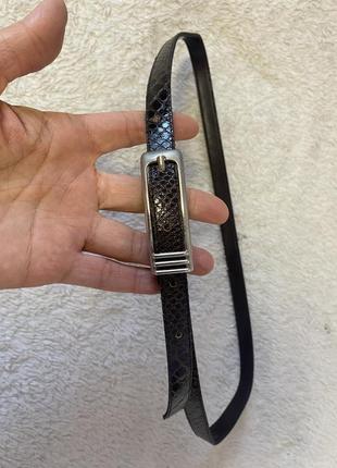 Кожаный ремешок ремень тонкий италия