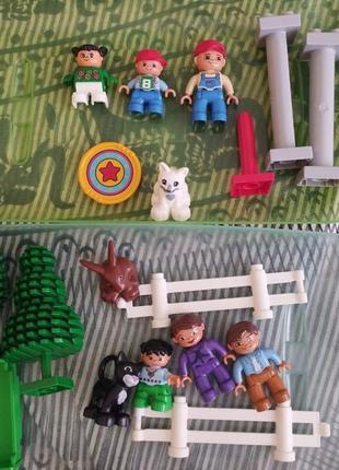 Lego duplo мініфігурки люди звірі кіт кролик поштучно конструктор лего дупло