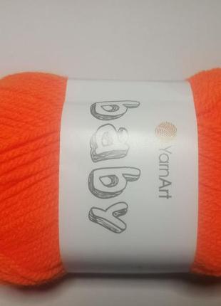 Yarnart "baby", мандарин, №8279