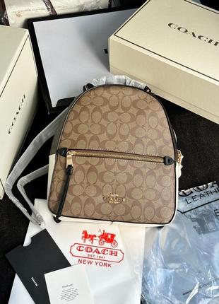 Рюкзак coach jordyn backpack in signature canvas premium 1:1