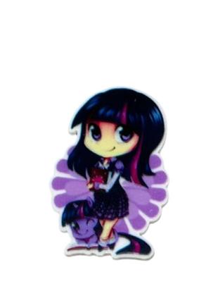 Серединка для бантов литл пони-искорка, 4 см, арт 011895, 1 шт, ассорти