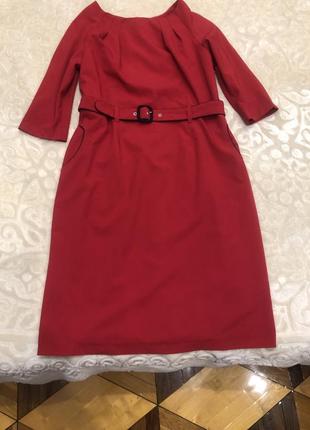 Платье женское красное 50-523 фото