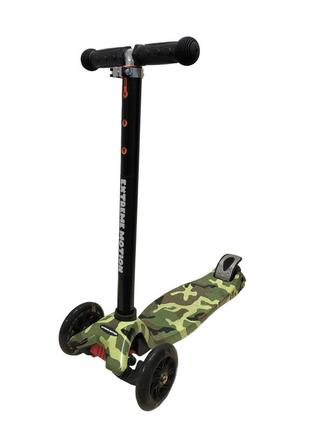 Уценка самокат детский 4-х колесный sc20120-3-uc светящиеся nia-mart