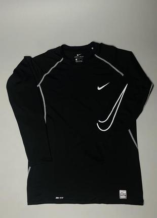 Лонг кофта термо nike pro combat лонгслив оригинал original для тренировки