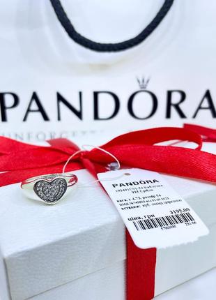 Серебряное кольцо кольца пандора pandora 192491c01 все ради любви сердце сердечко с камнями надписью серебро проба s925 ale новое с биркой и пломбой