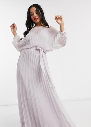 Шикарне плаття максі плісе asos disign