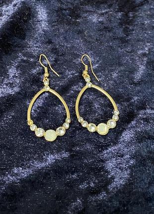 🇺🇸american vintage. вінтажні сережки «омега»