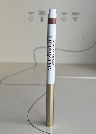 Олівець нюдовий олівець плампер для губ too faced lip injection extreme lip liner відтінок puffy nude