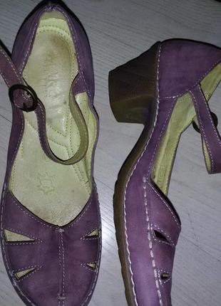 Marc shoes gmbh- кожаные летние туфли 38 размер (24,5 см)