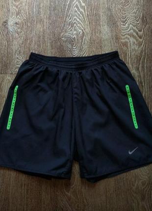 Черные мужские спортивные шорты штаны nike pro combat размер s