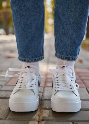 Nike court legacy lift white6 фото