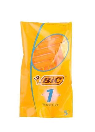 Однор. станок bic 1 для гоління чутлива шкіра (5шт.в уп.) тм bic1 фото