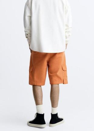 Трендові літні шорти-бермуди ripstop cargo від zara. нова колекція5 фото