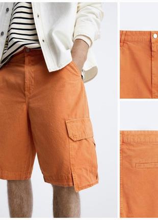 Трендові літні шорти-бермуди ripstop cargo від zara. нова колекція2 фото