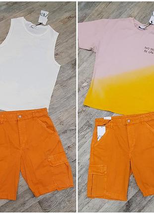Трендові літні шорти-бермуди ripstop cargo від zara. нова колекція4 фото