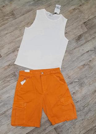 Трендові літні шорти-бермуди ripstop cargo від zara. нова колекція9 фото