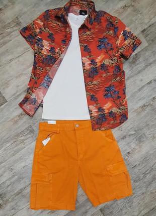 Трендові літні шорти-бермуди ripstop cargo від zara. нова колекція3 фото