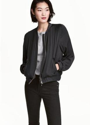 Бомбер куртка сатиновая ветровка zara h&m