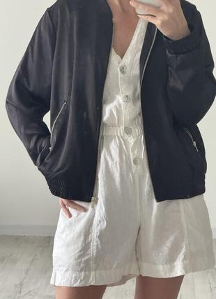 Бомбер куртка сатинова вітровка zara h&m4 фото
