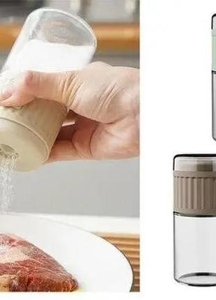 Солонка шейкер для солі з точним контролем кількості seasoning bottle ly-529 0,5 г3 фото