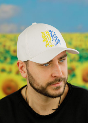 Мужская кепка бейсболка летняя белая