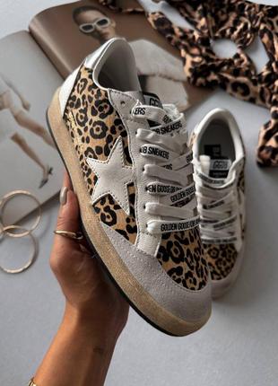 Кеды леопард в стиле golden goose