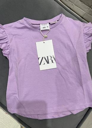 Футболка zara на дівчинку, 80 см