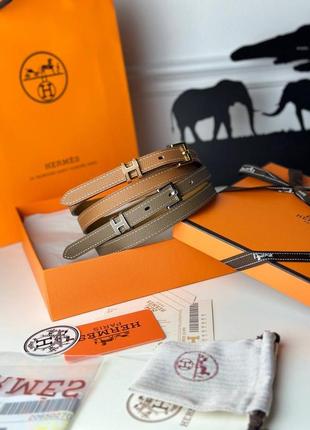 Шкіряний ремінь в стилі hermes3 фото