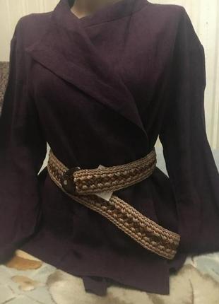 Hobbs  вільний льон лляний легкий жакетик на запах