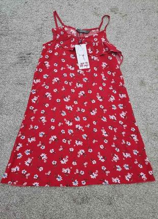 Стильный натуральный сарафан primark летнее платье девочке 134- 140 см