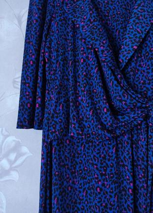 Сукня плаття леопардовий принт з паском3 фото