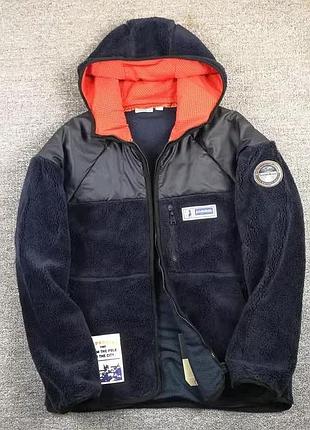 Чоловіча кофта шерпа з капюшоном napapijri оригінал