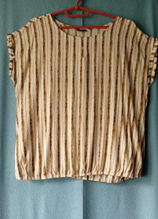 Блуза літня вільного крою laura torelli, l