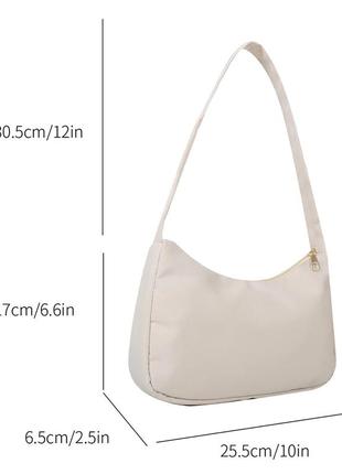 Жіноча сумка "дора" біла. сумочка через плече білого кольору5 фото