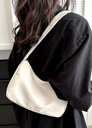 Жіноча сумка "дора" біла. сумочка через плече білого кольору3 фото