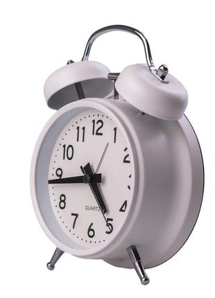 Часы механические с будильником настольные часы классические будильник круглый3 фото