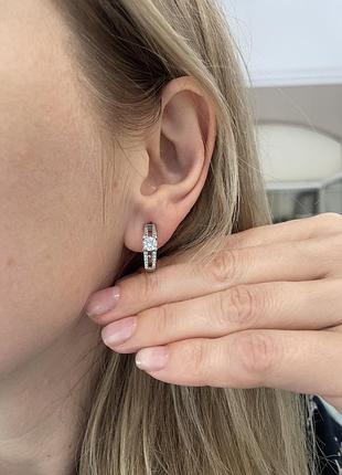 Срібні сережки 925 проба (серебро, срібло)