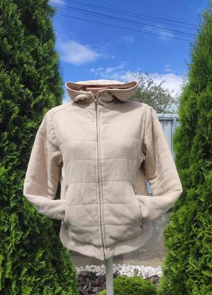 Флисовая куртка с капюшоном s/m (к240) нюанс