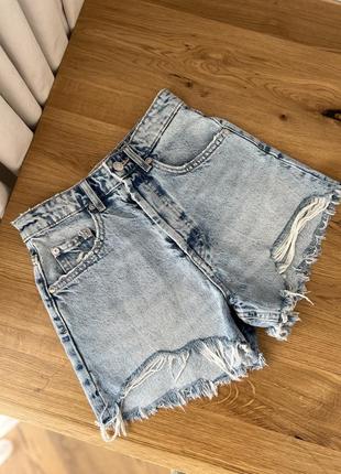 Джинсовые шорты zara, шорты зара