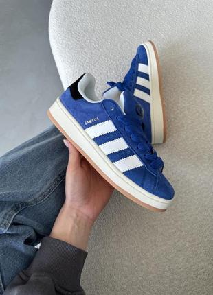 Адидас кампус синие adidas campus 00s blue/white8 фото